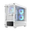 Fractal Design Pop Mini Air RGB White TG Angled Back View