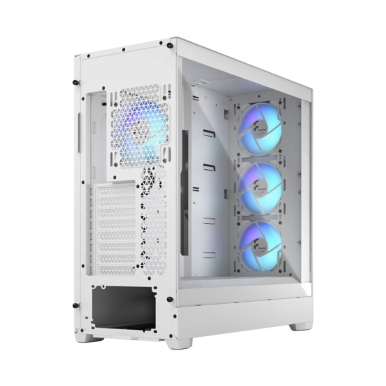 Fractal Design Pop XL Air RGB White TG Angled Back View