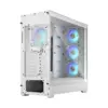 Fractal Design Pop XL Air RGB White TG Angled Back View