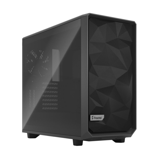 Fractal Design Meshify 2 Light TG Grey Angled Front View