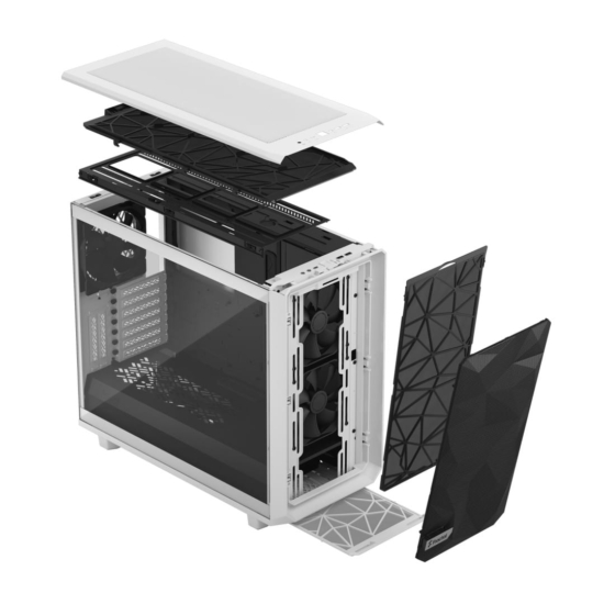 Fractal Design Meshify 2 White TG Layers View