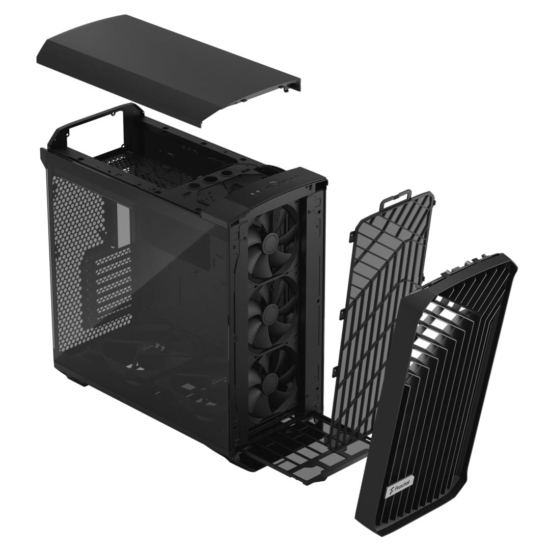 Fractal Design Torrent Light TG Angled Front View