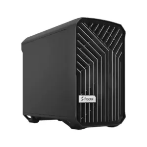 Fractal Design Torrent Nano Black Solid Angled Front View