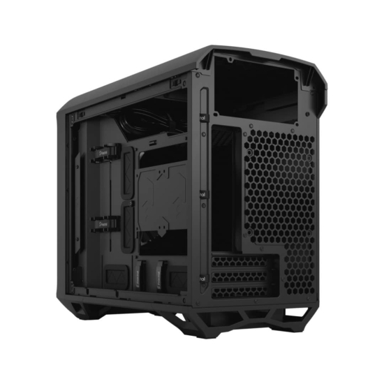 Fractal Design Torrent Nano Black Solid Angled Back View