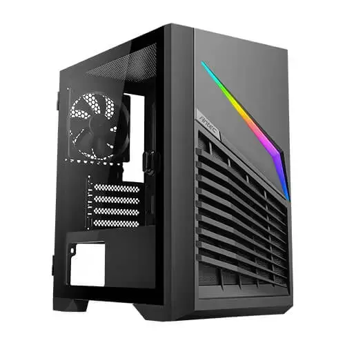 Antec DP31 Dark Phantom Angled Front View