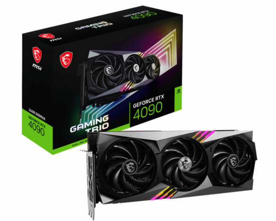 MSI NVIDIA GeForce RTX 4090 Gaming Trio Box View