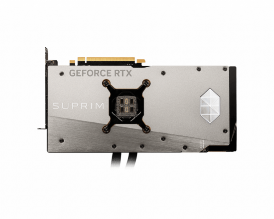 MSI NVIDIA GeForce RTX 4090 SUPRIM LIQUID X 24GB GDDR6X Backplate View