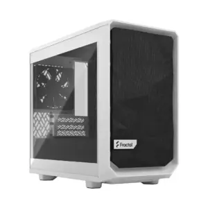 Fractal Design Meshify 2 Nano White TG Angled Front View