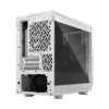 Fractal Design Meshify 2 Nano White TG Angled Rear View