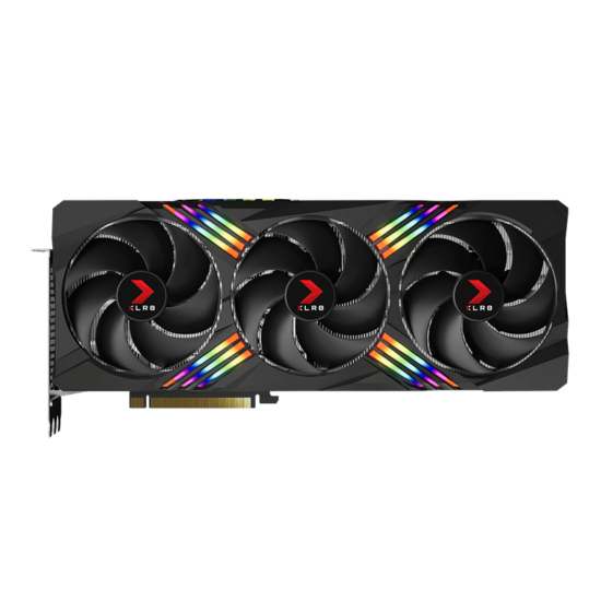 PNY NVIDIA GeForce RTX 4090 VERTO EPIC-X Flat Front View