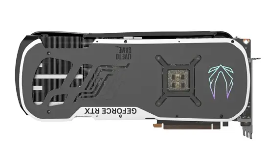 Zotac NVIDIA GeForce RTX 4090 Trinity Backplate View