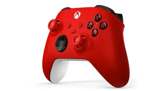 Xbox Wireless Controller - Pulse Red Angled Front View