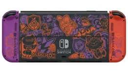 Nintendo Switch – OLED Model Pokémon Scarlet & Violet Edition Flat Rear View