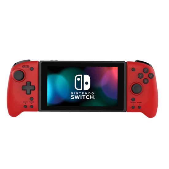 HORI Nintendo Switch Red Split Pad Pro Angled Front View