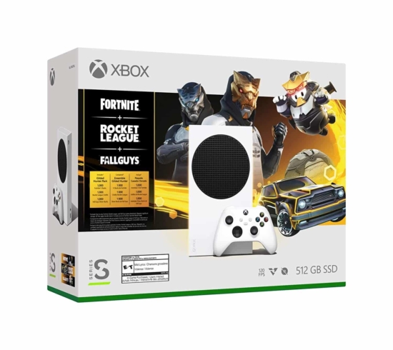 Microsoft Xbox Series S Console Gilded Hunter Bundle Box View