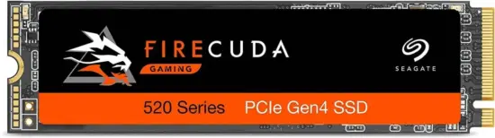 Seagate FireCuda 520 1TB Flat Front View