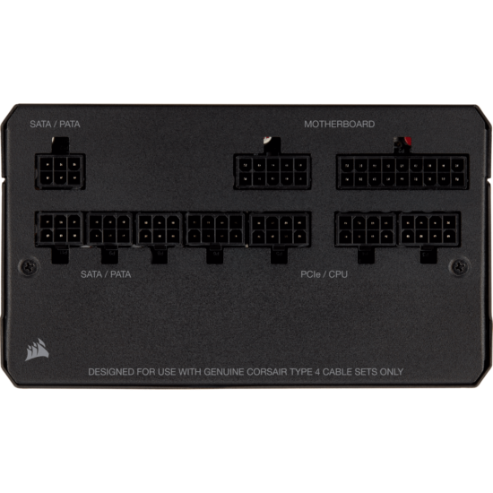 Corsair RM750X V2 Black Connectors View