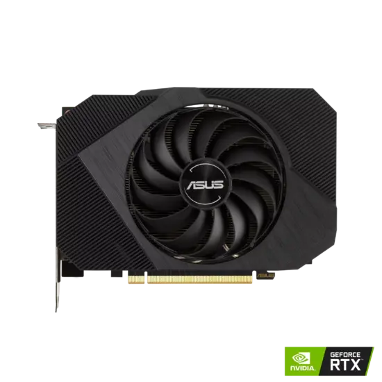 ASUS NVIDIA GeForce RTX 3060 Phoenix V2 Flat Front View