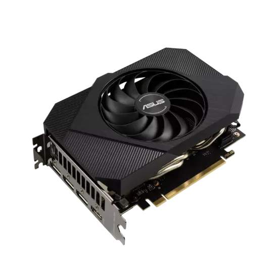 ASUS Phoenix NVIDIA GeForce RTX 3050 8GB Angled Front View