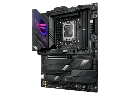 ASUS ROG Strix Z790-E Gaming WiFi Angled Front View