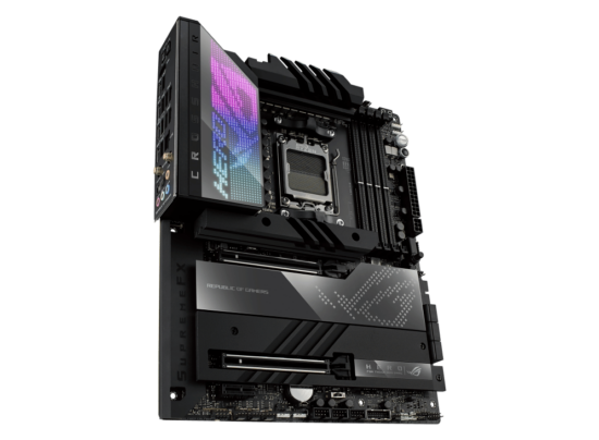 ASUS ROG Crosshair X670E Hero Angled Front View