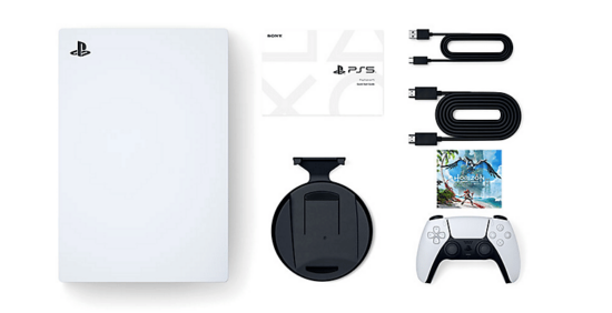 Sony PlayStation 5 Horizon Forbidden West Console Bundle Accessories View