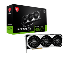 MSI NVIDIA GeForce RTX 4070 Ti VENTUS 3X Box View