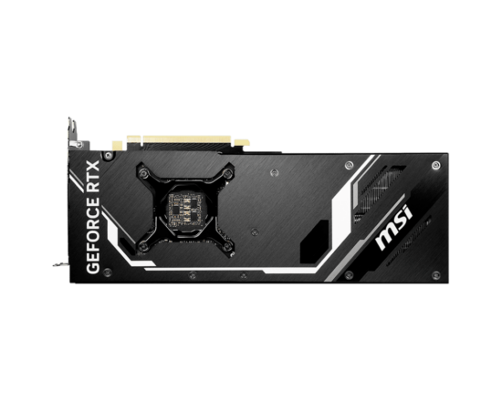 MSI NVIDIA GeForce RTX 4070 Ti VENTUS 3X Backplate View