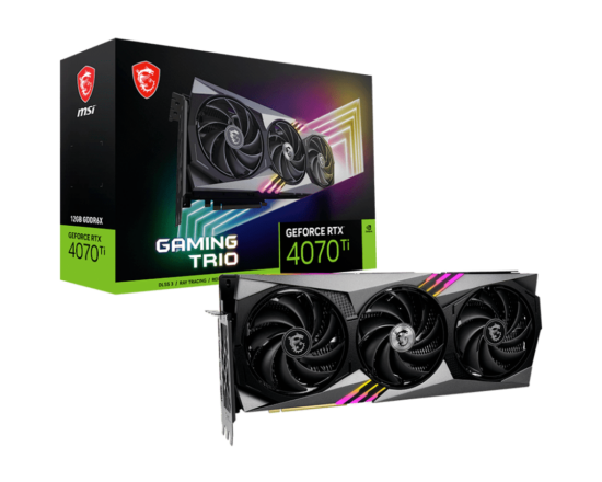 MSI NVIDIA GeForce RTX 4070 Ti GAMING TRIO Box View