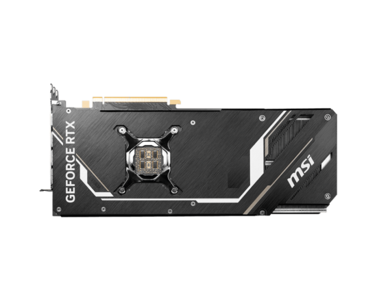 MSI NVIDIA GeForce RTX 4090 VENTUS 3X Backplate View