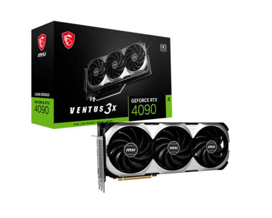 MSI NVIDIA GeForce RTX 4090 VENTUS 3X 24G OC Box View