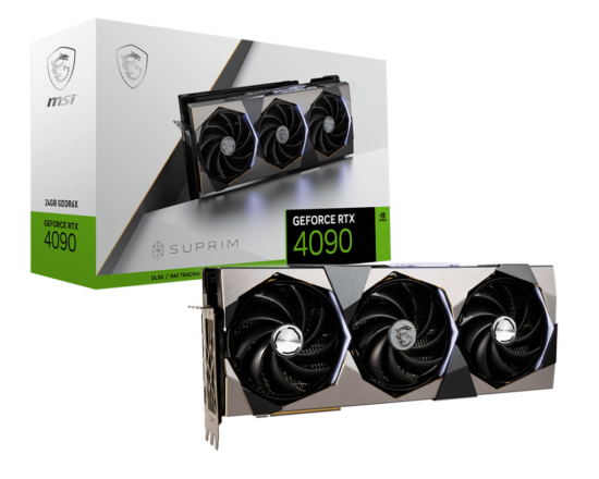 MSI NVIDIA GeForce RTX 4090 SUPRIM Box View