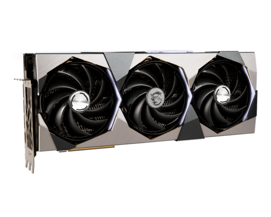 MSI NVIDIA GeForce RTX 4090 SUPRIM Angled Front View