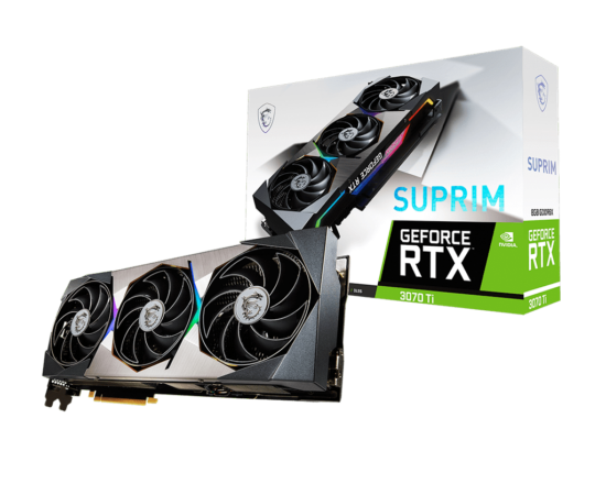MSI NVIDIA GeForce RTX 3070 Ti SUPRIM 8G Box View