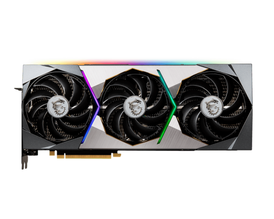MSI NVIDIA GeForce RTX 3070 Ti SUPRIM 8G Flat Front View