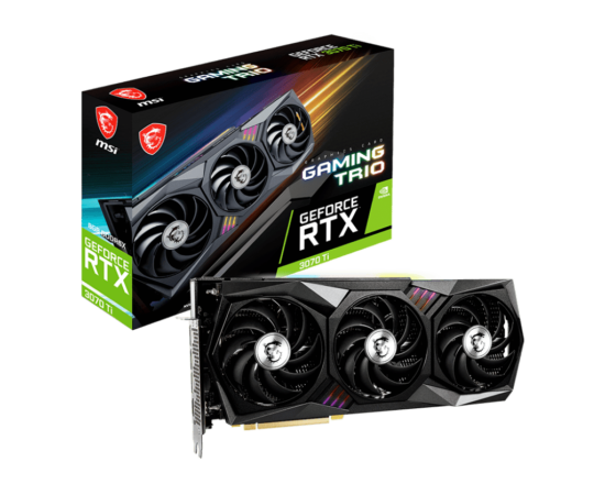 MSI NVIDIA GeForce RTX 3070 Ti GAMING TRIO Box View