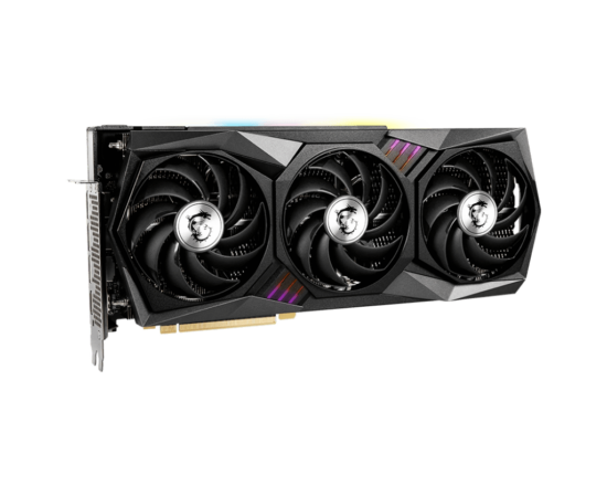 MSI NVIDIA GeForce RTX 3070 Ti GAMING TRIO Angled Front View