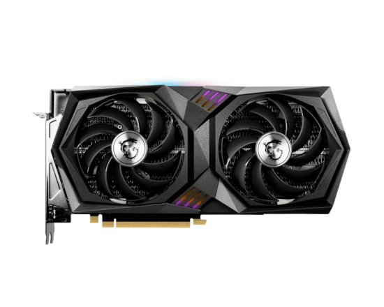 MSI NVIDIA GeForce RTX 3060 Ti GAMING X Flat Front View