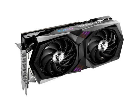 MSI NVIDIA GeForce RTX 3060 Ti GAMING X Angled Front View