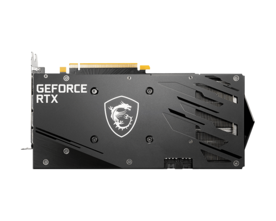 MSI NVIDIA GeForce RTX 3060 Ti GAMING X Backplate View