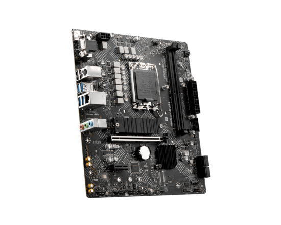 MSI PRO B660M-B DDR4 Angled Front View