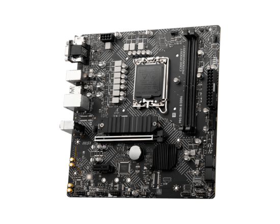 MSI PRO B660M-B DDR4 Angled Front View