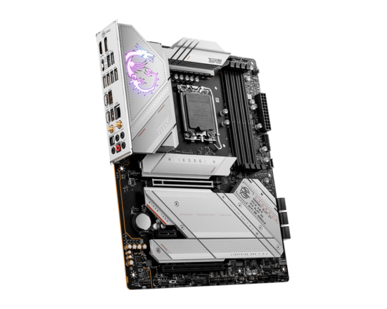 MSI MPG Z790 EDGE WIFI DDR4 Angled Front View