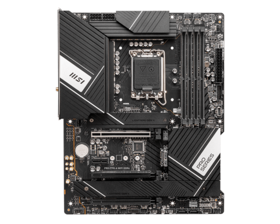 MSI PRO Z790-A WIFI DDR4 Flat Front View