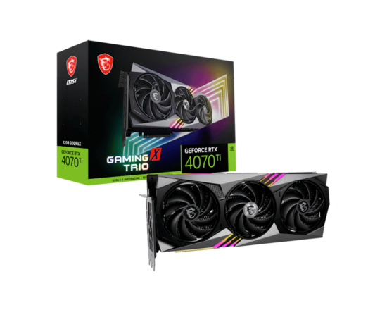 MSI NVIDIA GeForce RTX 4070 Ti GAMING X TRIO Box View