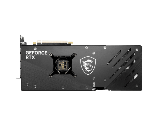 MSI NVIDIA GeForce RTX 4070 Ti GAMING X TRIO Backplate View
