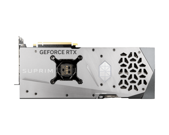 MSI NVIDIA GeForce RTX 4070 Ti SUPRIM Backplate View