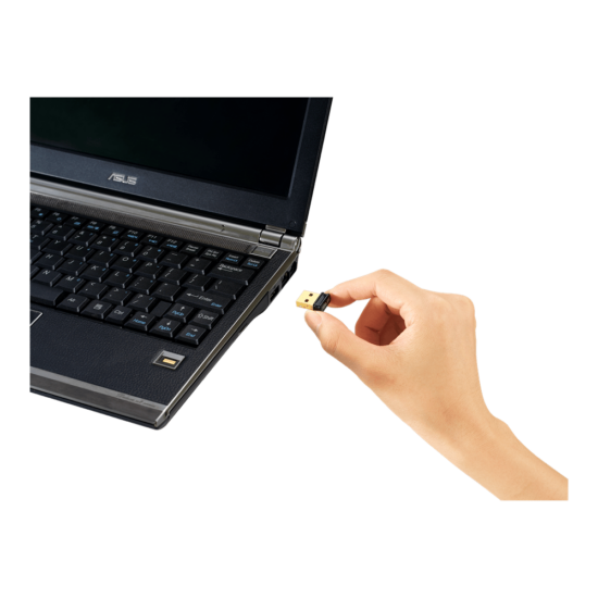 ASUS USB-N10 NANO B1 Laptop View