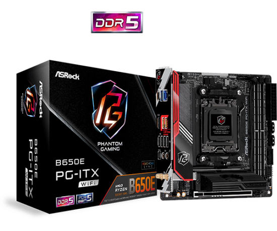 ASRock B650E PG-ITX WiFi Box View