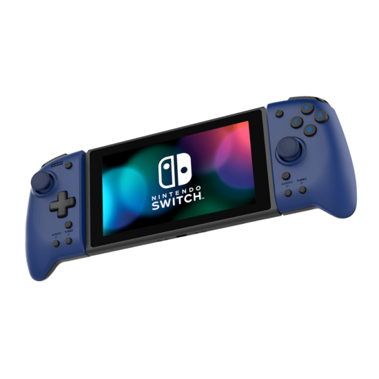 Nintendo Switch HORI Split Pad Pro Controller - Midnight Blue Angled Front View